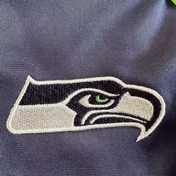 NFL Seattle Seahawks Zip Up Jacket Blue and Green| Women Size Large - Picture 11 of 16